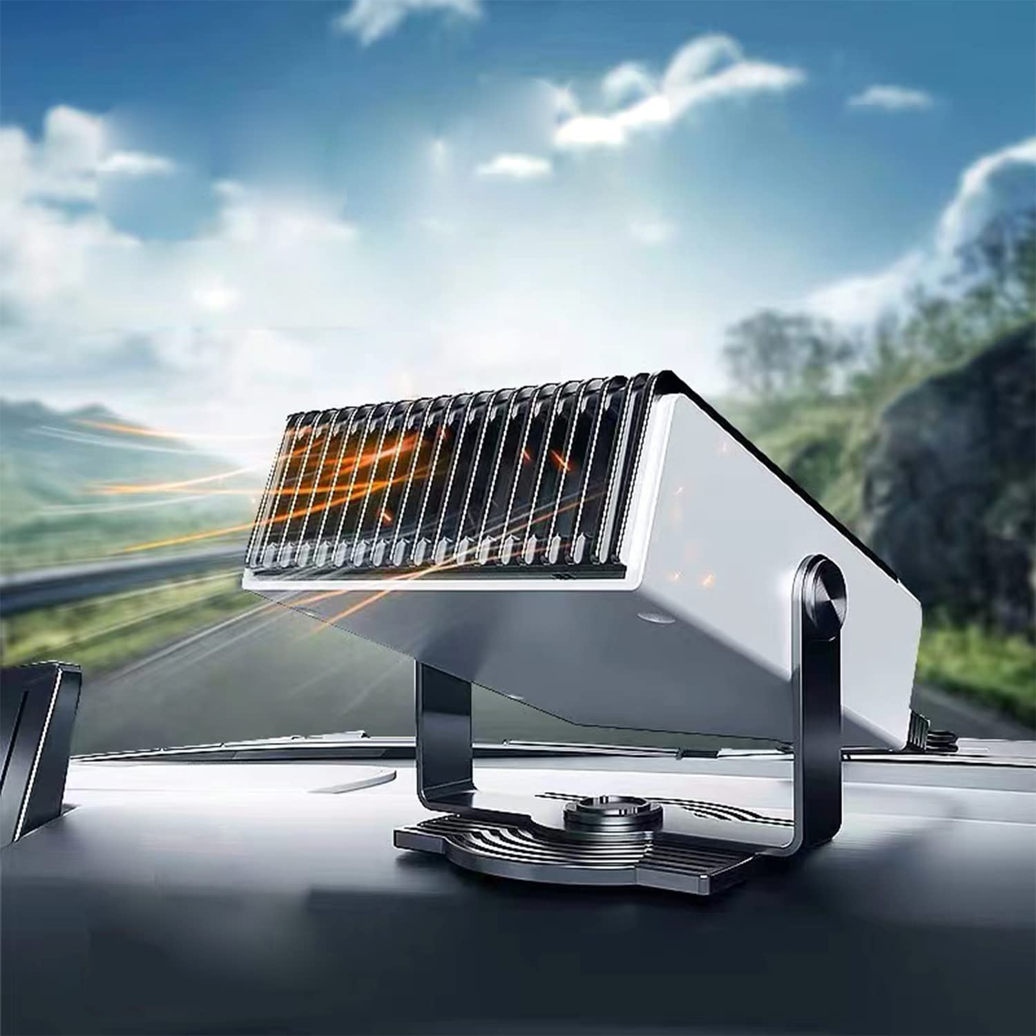 12V 150W Portable Car Heater,2 in 1 Auto Heater/Cooling Fan