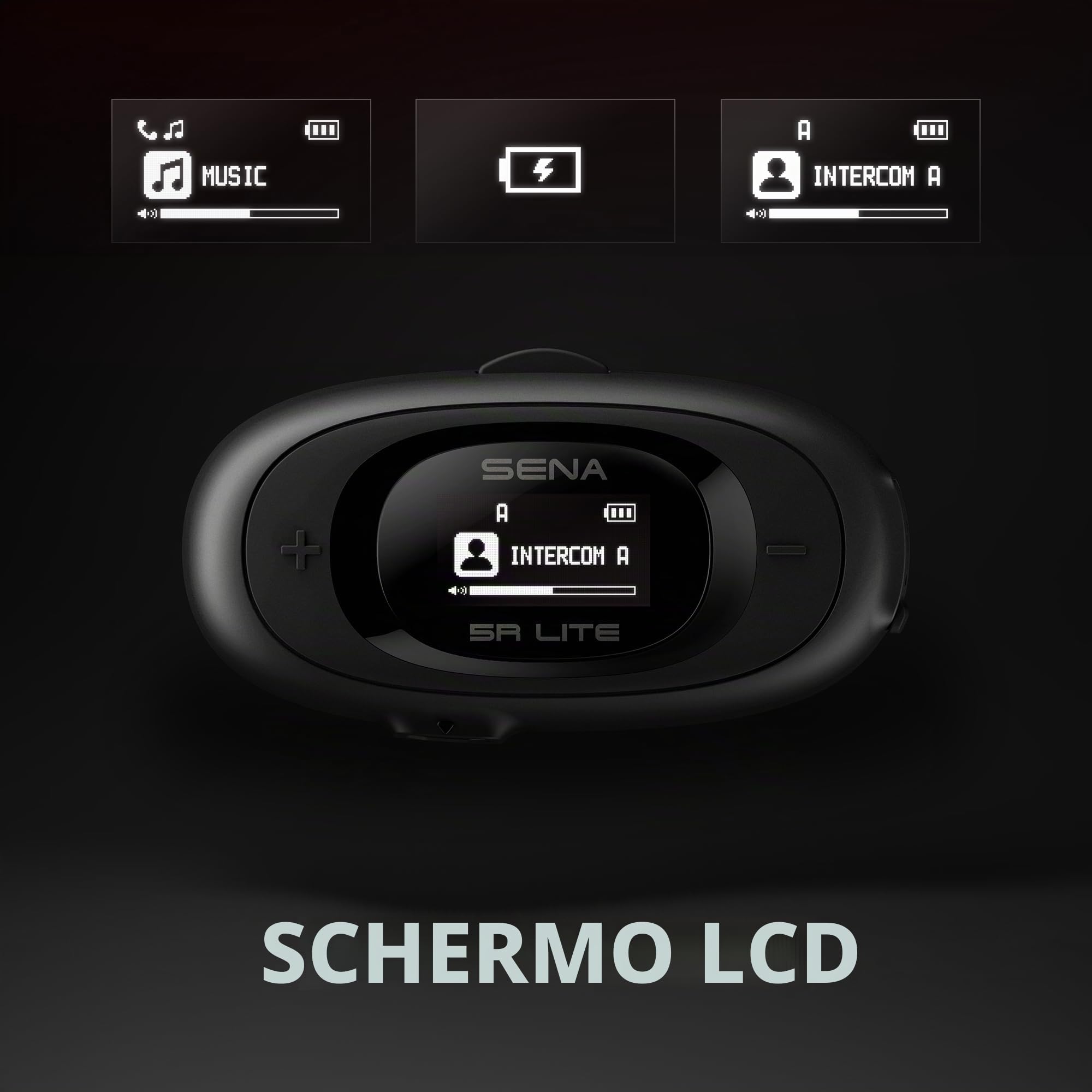 Sena 5R LITE Interfono Bluetooth HD a due vie per moto, Confezione Doppia