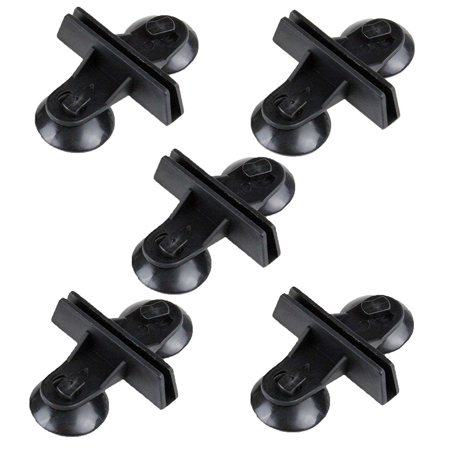 Taiyo Pluss Discovery® Aquarium Glass Divider, Aquarium Glass Divider for Fish Tank Partition, Fit for All Aquarium Include Suction Cups for Fixing The Glass (Color: Black) (Pack of 5)