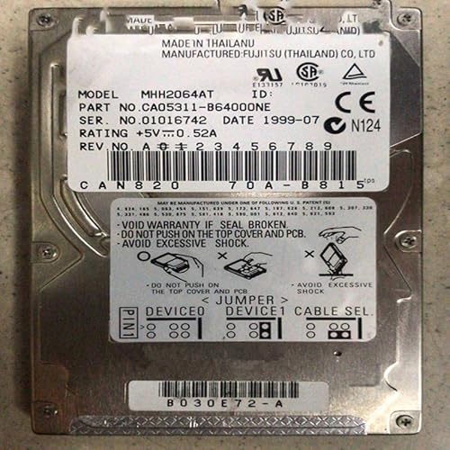90% per 6.4 GB 2.5 4MB per interno per portatile per MHH2064AT 5400 RPM hdd ide