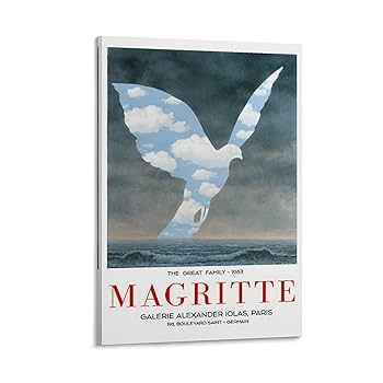 Amazon.co.jp: ルネマグリット大家族ヴィンテージ展ポスター
