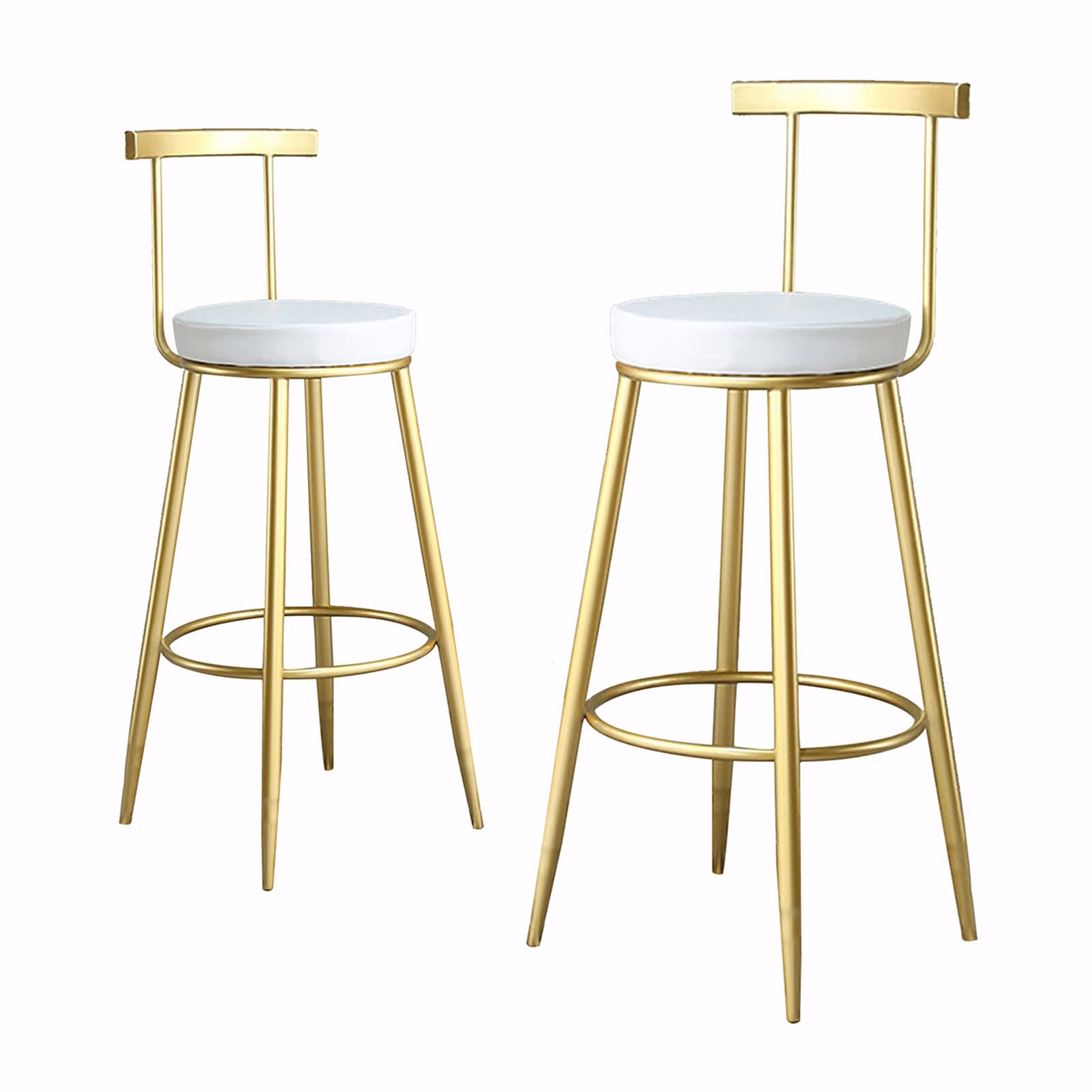 Chaises de bar de petit-déjeuner DASHADAO en cuir pour îlot de cuisine