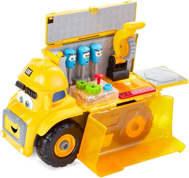 Kit de aprendizaje preescolar Cat Construction Junior Crew Fix-It Phillip Vehículo de construcción