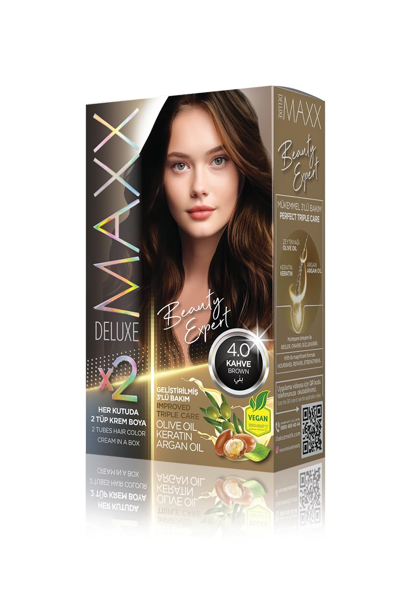 Maxx Deluxe Beauty Expert Set Saç Boyası 4.0 Kahve