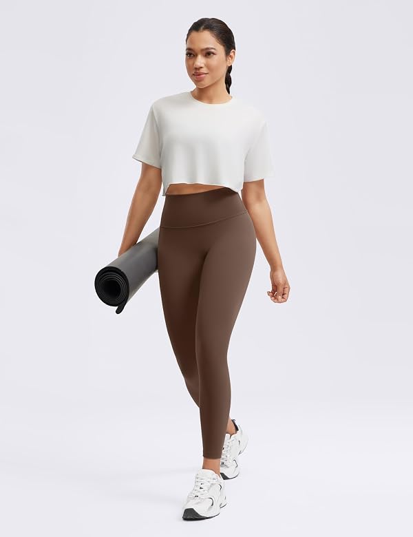 ENERBLOOM No Front Seam Workout Leggings 25" Pants Coffee Small by ENERBLOOM - Used condition - Image 6