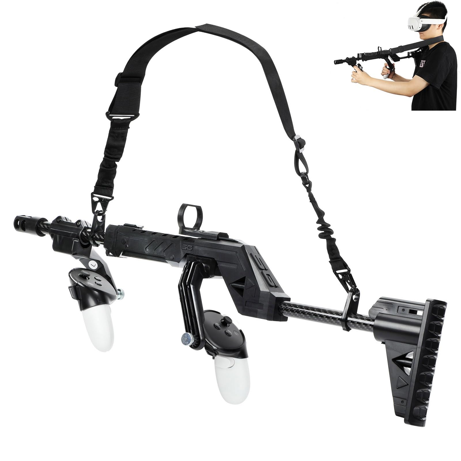 Amazon.co.jp: YipuVR VR ガンストック Meta Quest 3 用、VR Gun