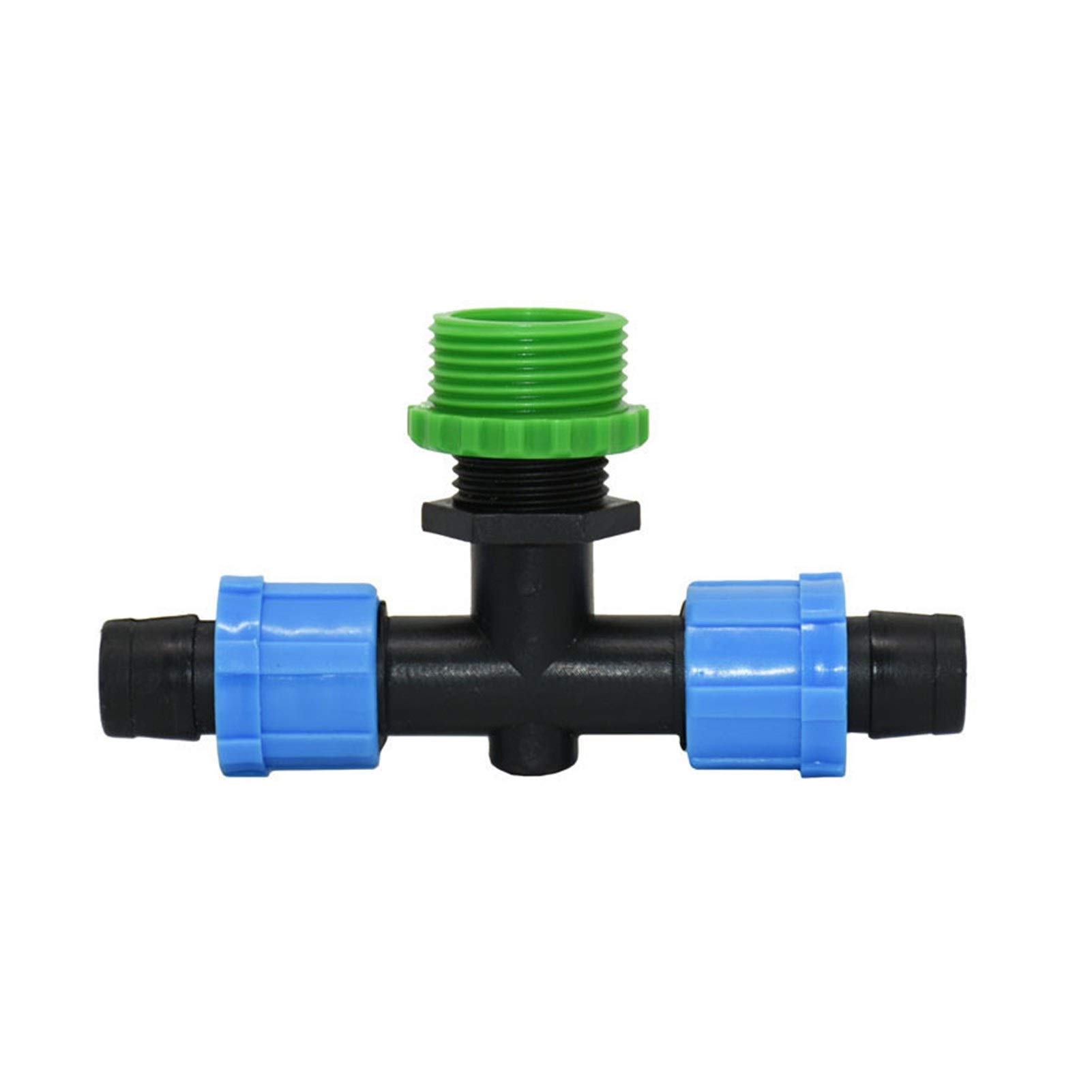 Sprinklers d'irrigation de jardin Filetage mâle 1/2" 3/4" 16 mm irrigation goutte à goutte à trois voies à 2 voies séparateur d'eau 1/2" irrigation goutte à goutte d'irrigation Tuyau Splitter Connecte