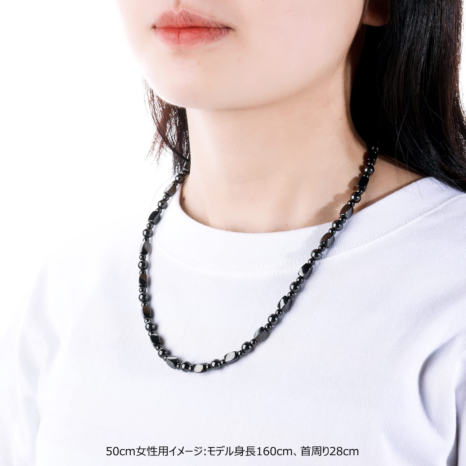 Amazon | ASGEM 磁気ネックレス テラヘルツ鉱石 強力 おしゃれ