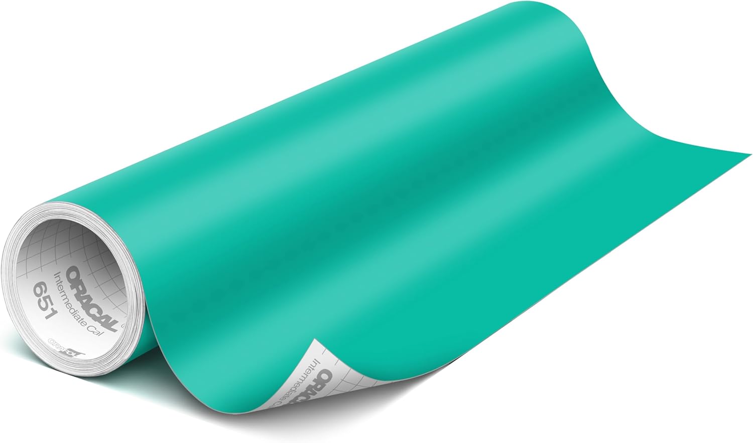 ORACAL 651 Matte Turquoise Vinyl Durable Roll Easy to Weed Permanent Adhesive Craft Vinyl for Plotting Machines, Decals & DIY Projects 24" x 30ft + Transfer Tape 12" x 24"