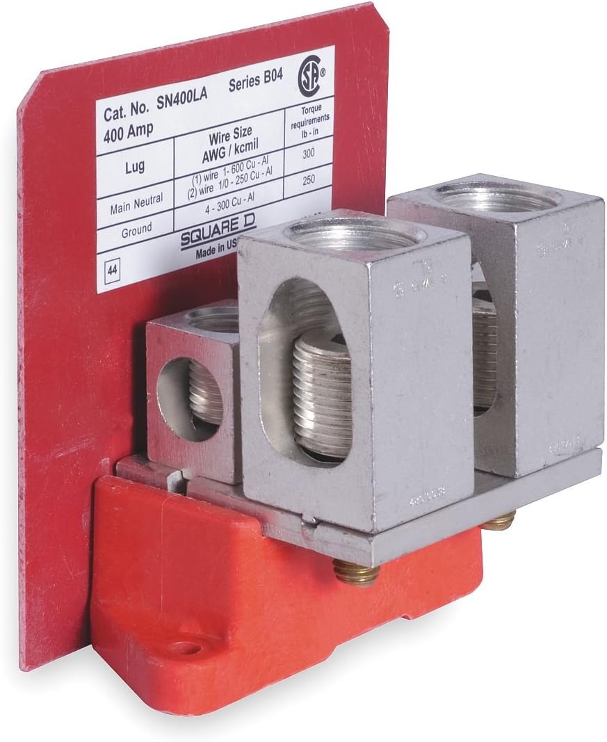 SCHNEIDER ELECTRIC SN400LA Neutral Assembly Insulated Ground able Neutral Assembly Insulated Ground able