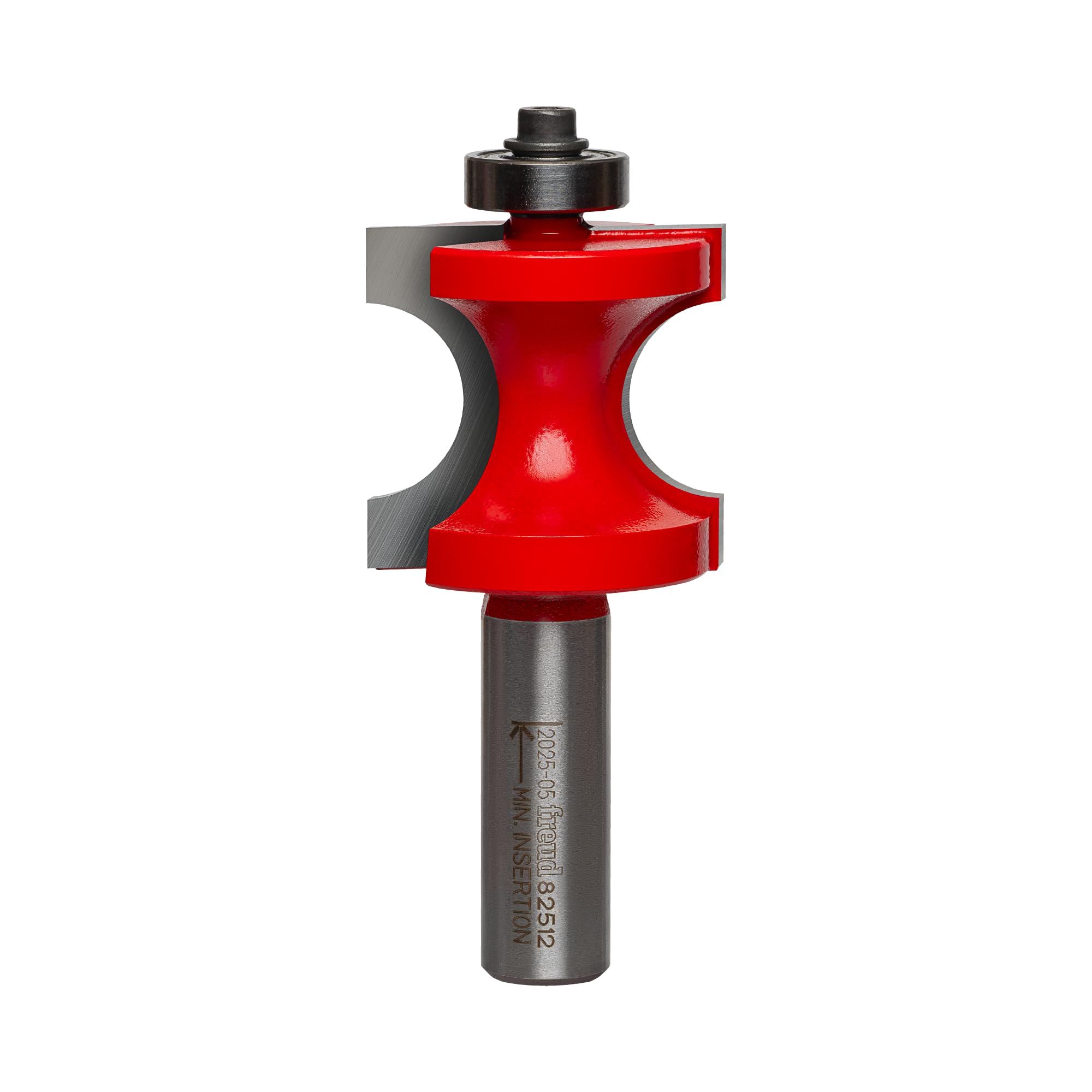 Freud 82-512: 3/8" Radius Half Round Bit with Bearing with 1/2" Shank