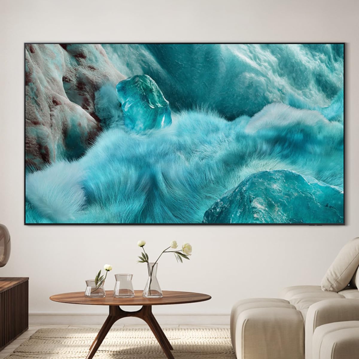 Samsung QLED Q7F 4K Smart TV 98 pouces avec vision AI, 100 % volume de couleur avec Quantum Dot et plus de 500 canaux