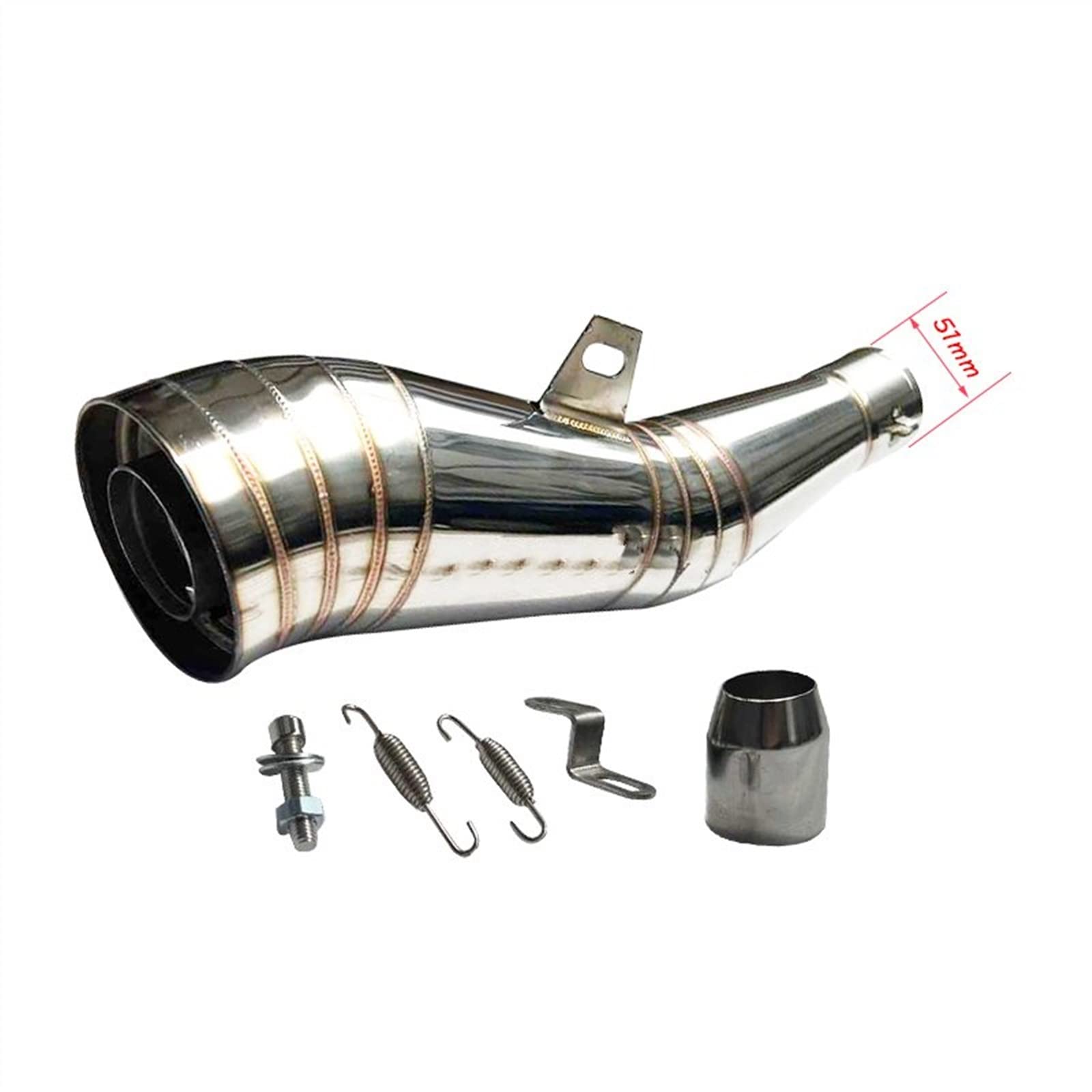 Motorrad Schalldämpfer Für Xsr155 Für CBR250 Für CB400 Für GSXR600 Für EN250 GP 38 MM 51 MM Rohr Schalldämpfer System Escape Moto Motorrad Auspuff Slip On