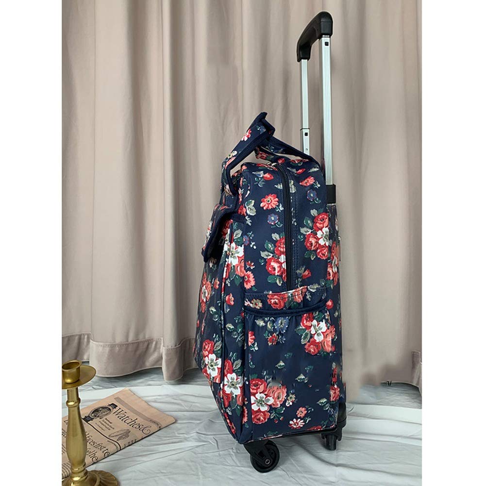 Damska torba na kółkach dla studentów torba podróżna na bagaż 17" FENGMING (kolor: E, rozmiar: dł. 33 × szer. 17 × wys. 44 cm)