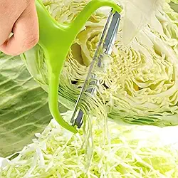 1 ralador de repolho vegetariano boca larga aço inoxidável ferramenta de corte para ralador de frutas, 11,3 x 17,7 cm