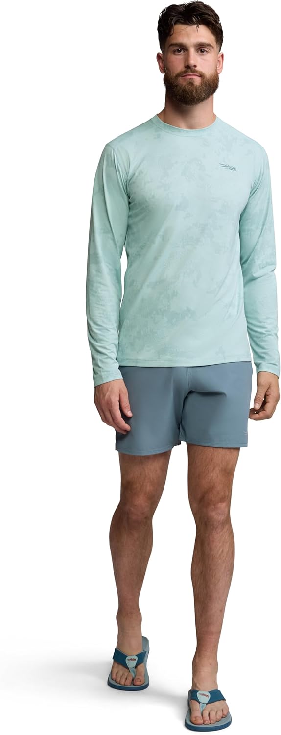 SITKA Radiant Long Sleeve Crew Neck - Lightweight Moisture-Wicking Mens Shirt