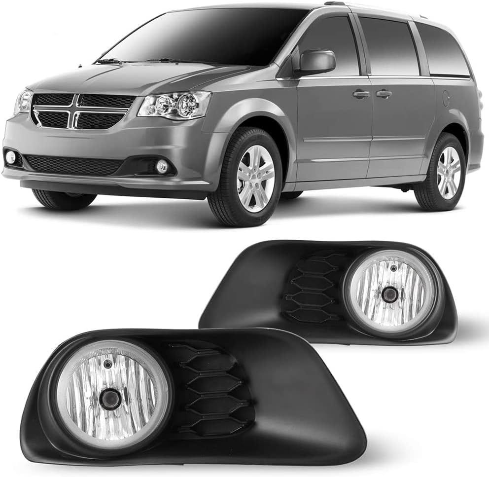 Dodge Charger Fog Lights Fog Light Kit For 2011-2020 Dodge Grand Caravan   Halogen Lamps With Switch & Wiring OEM Replacement Fog Lights
