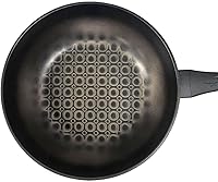 Vista 6 de Wok antiadherente con revestimiento de diamante 3D de 12 "(30 cm), profundidad de 3.6 pulgadas - HECHO EN COREA