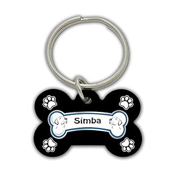 AWANI TRENDS Simba Pets Name/Identity Tag Bone Shape Tag for Dogs and Cats , Dog ID tag -ATPET04090