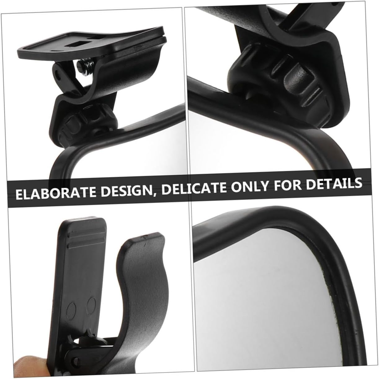 Vaguelly 2pcs Car Mirror Rear Facing Mirror for Safety Adjustable 360° Wide Angle Shatterproof Rearview for Backseat Monitoring