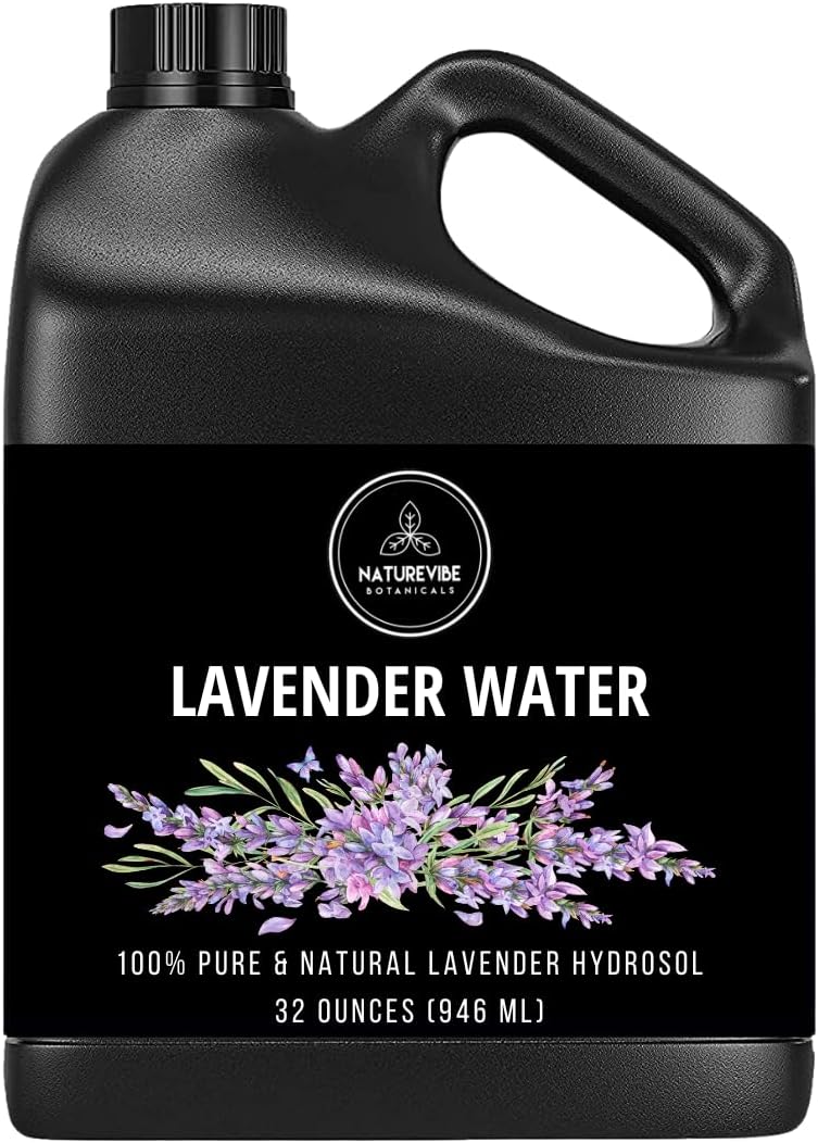 Naturevibe Botanicals Lavender Water 32 Ounces | 100% Pure and Natural | Great for Skin Care and Hair Care