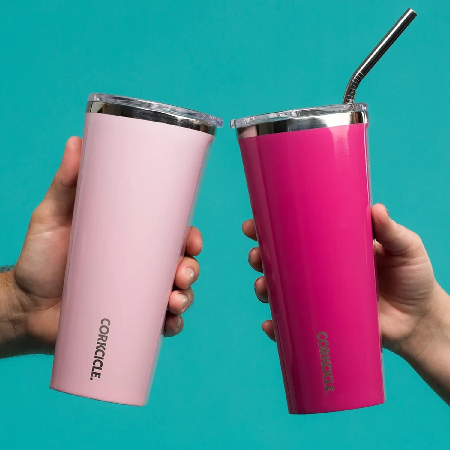 Corkcicle Vaso Aislado Botella de acero inoxidable/Thermos, Rose Quartz - Image 7