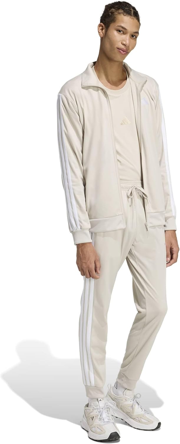 adidas mens Essentials Warm-up 3-stripes Track Top - Image 2