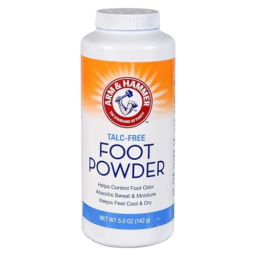 Arm & Hammer Polvo para pies sin talco, 5.0 onzas (paquete de 2)