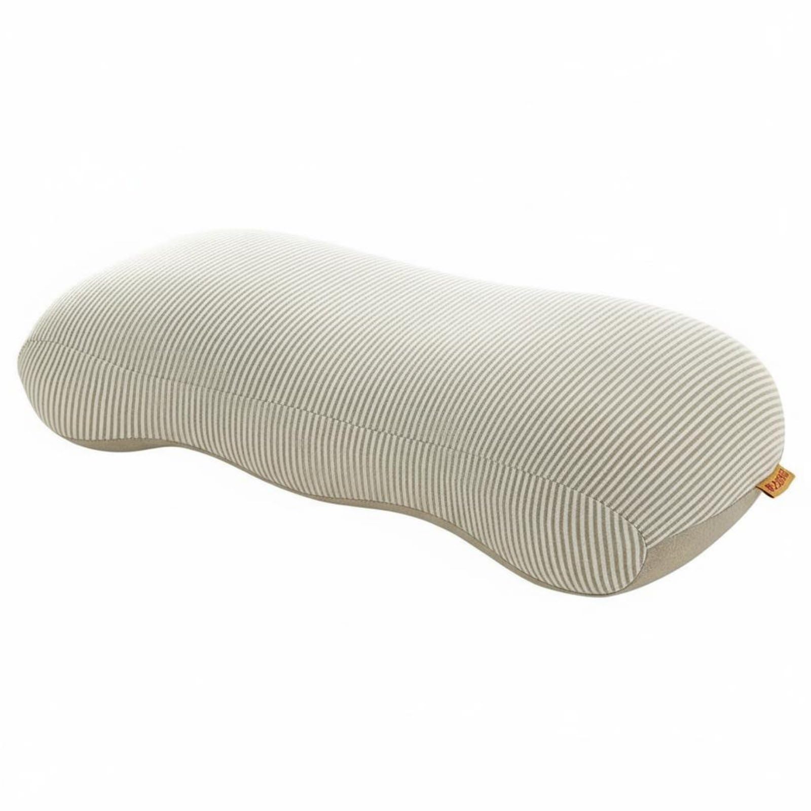 MERISHOPP Slow Rebound Memory Foam Back Pillow Multi-Purpose Memory Foam Back Cushion Universal Fit Support Pillow Removable Cover for Drivers, Commuters, Car, Home, Travel, Light Gray-image-36