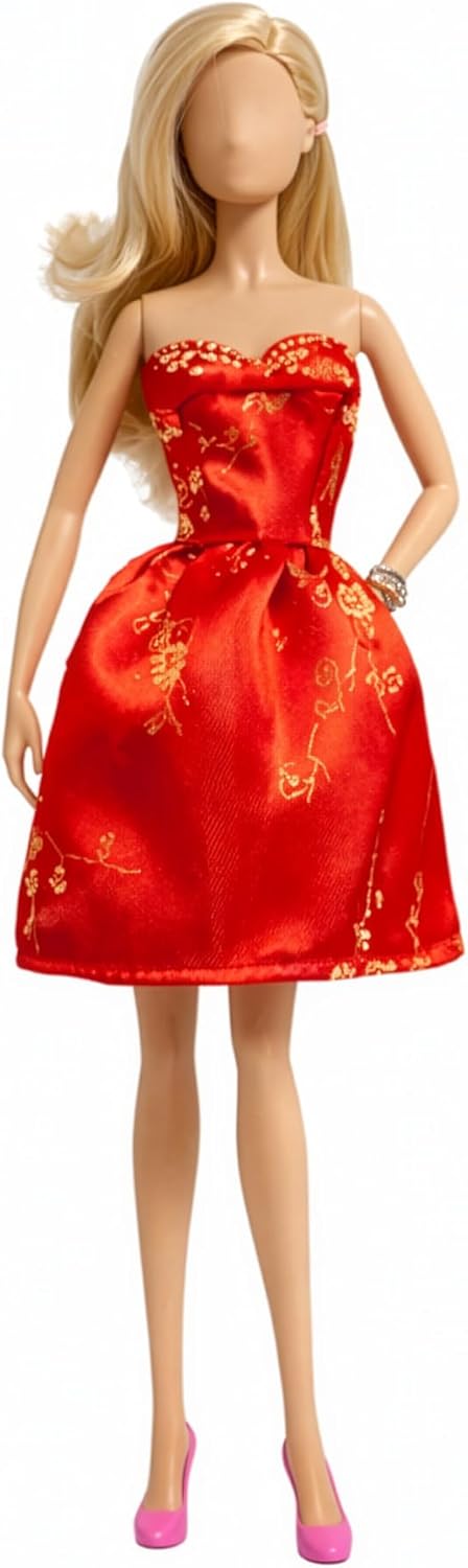 Peregrine Fashion Dress Sweetheart Red mini Dress Gown for 11.5 inches Doll