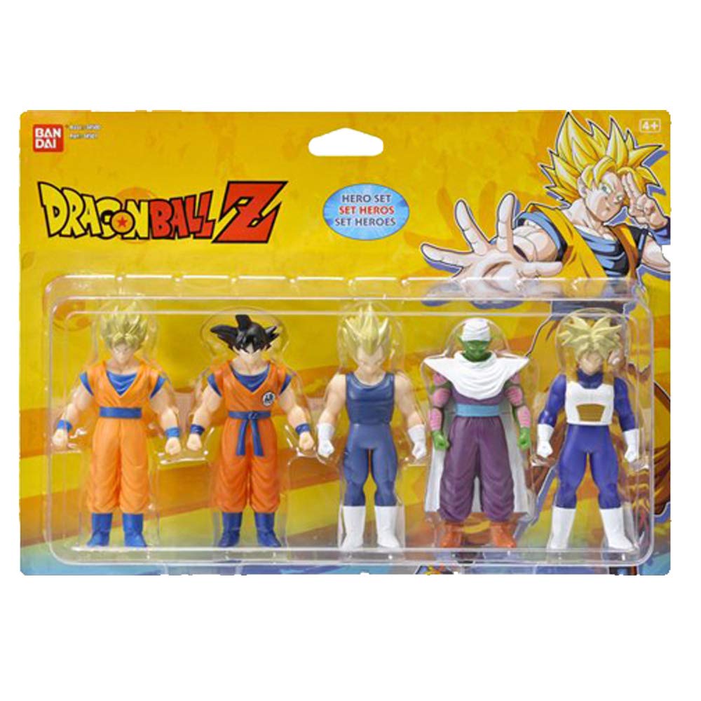 Bandai - Dragon Ball Z - Zestaw 5 figurek 1. walki - Bohater 1 - Super Saiyan Goku, Goku, Super Saiyan Vegeta, Piccolo, Super Saiyan Gohan i Super Saiyan Trunks - 34501