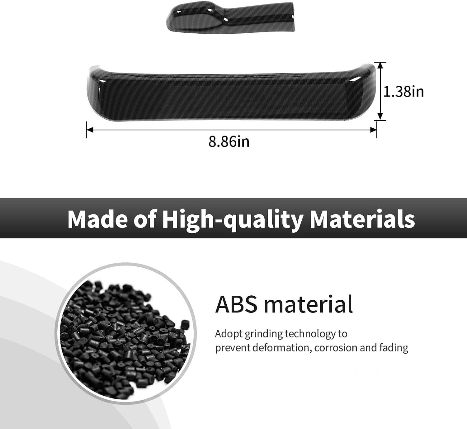 CheroCar for Jeep Wrangler JL Accessories, 2 Pcs Steering Button Height Adjustment Trim for Jeep Wrangler JL 2018+ & for Jeep Gladiator JT 2018+ Accessories (Carbon Fiber Pattern)