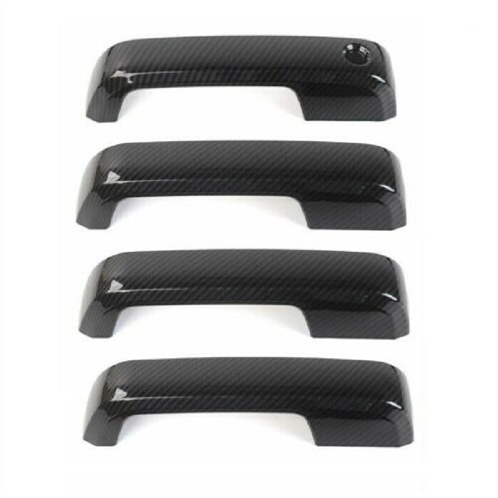 Fahbstr 2 Exterior Door Handle Cover For F150 015-020 Black Carbon Fiber Print Look 4 Door Handle Covers(2)