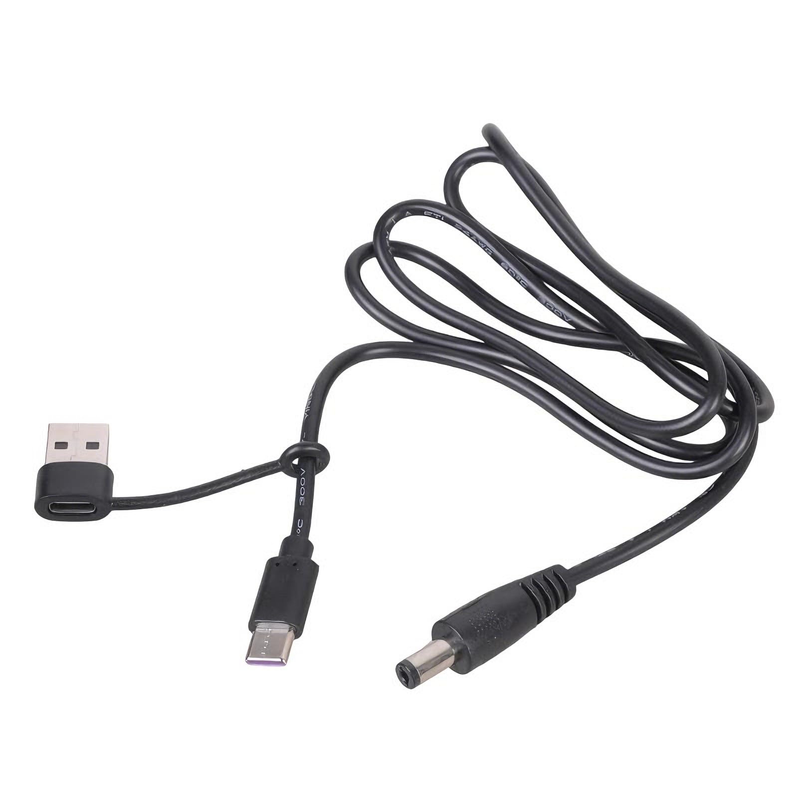 Upgrades USB Type C to DC5 5x2 1mm 12V Power Supply Cable Supporting Fast Charging 0 for Home