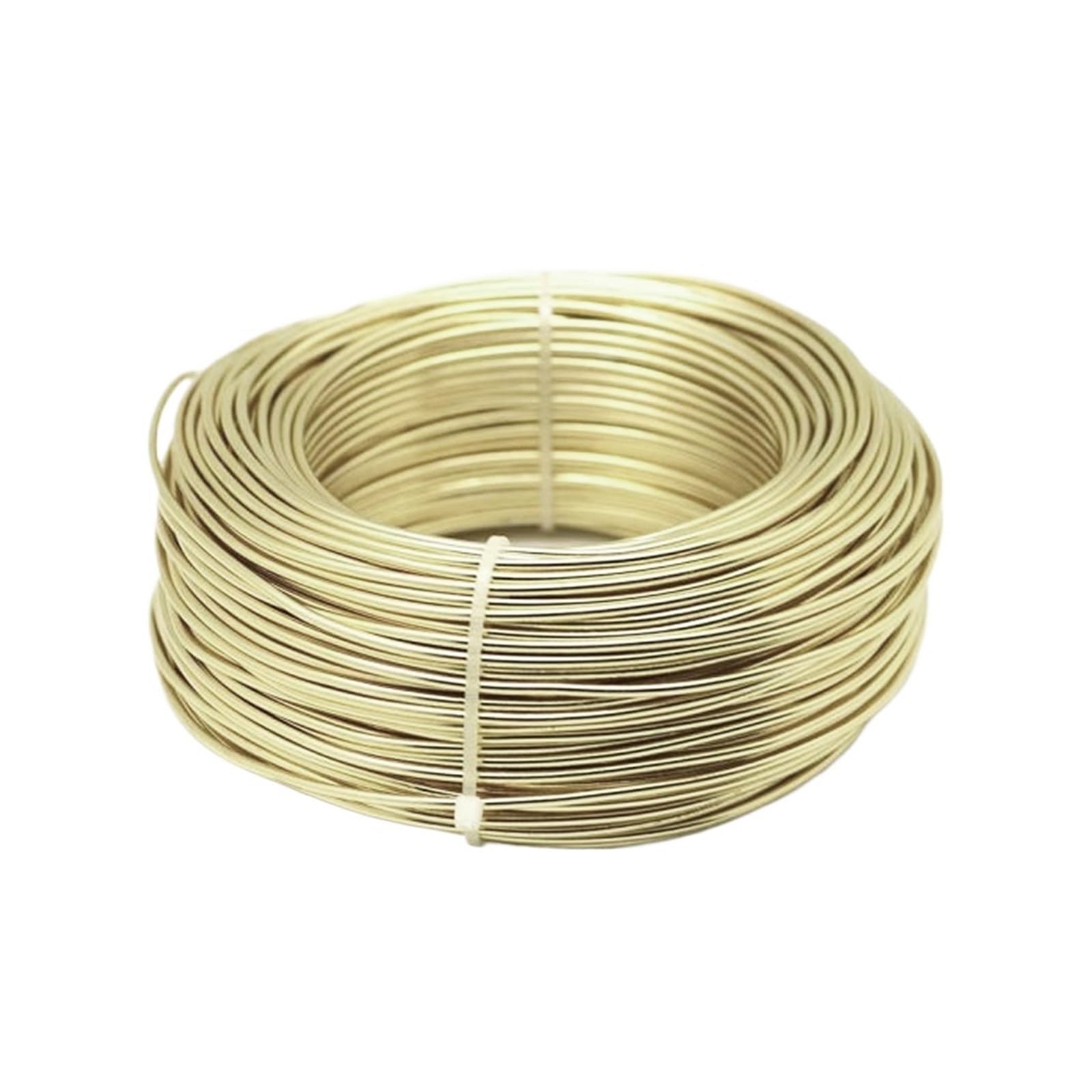 Alambre de aluminio Alambre de aluminio anadizado redondo 1 mm,5, 2, 3 y 4, rollo 500 g, alambre for joyería, manualidades bricolaje para Escultura DIY(Lt gold,2.0mm about 55meter)