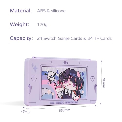 Miniatura 2 de GeekShare Portable Switch Game Card Case-Switch Game Holder Case with 24 Game Card Slots-Game Card Carrying Storage Box Compatible with Nintendo