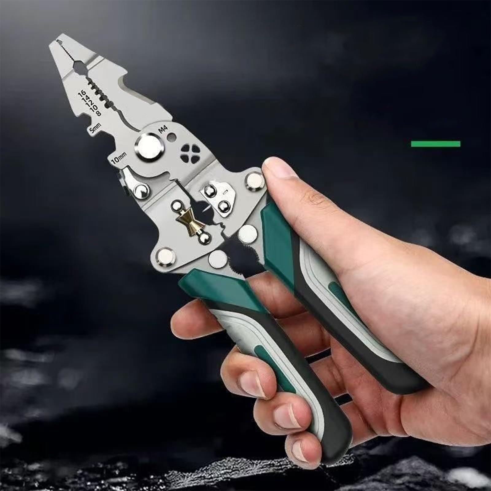 Coupe-câble multiusage pliable avec verrou ergonomique et de sécurité pour une utilisation professionnelle ou professionnelle