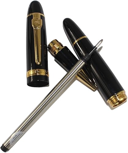 Miniatura 6 de Jinhao 159 Bolígrafo Roller con estuche original para bolígrafo y estuche de cuero PU - Negro