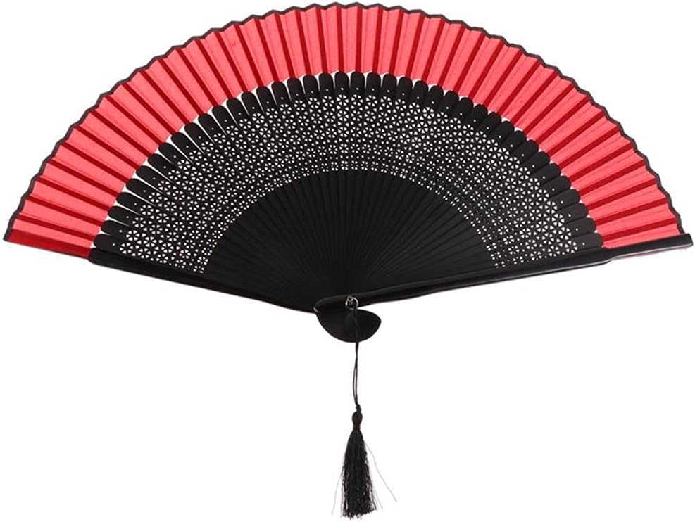 Vintage Handheld Folding Fan Dance Performance Decorative Chinese Craft Hollow Hand Fans Party Favors Gift