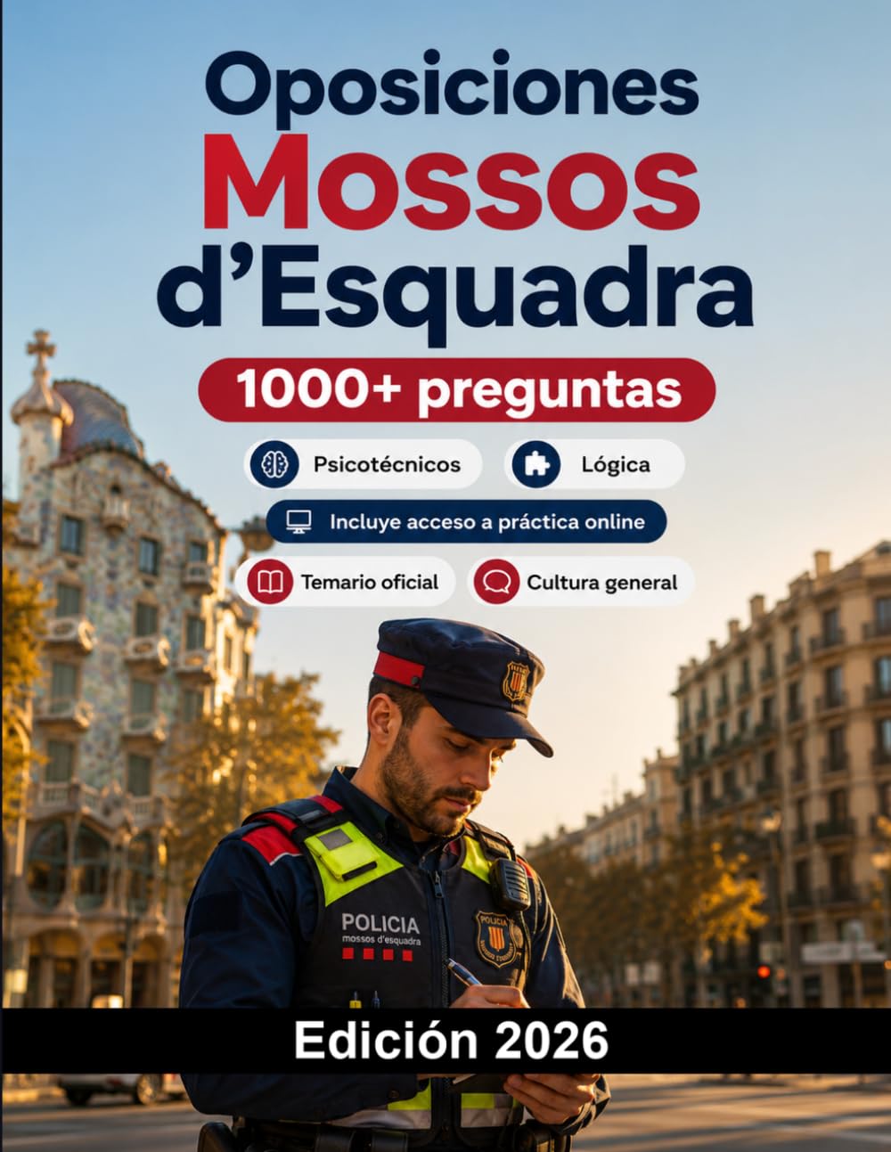Oposiciones Mossos d'Esquadra 2026: Temario oficial, cultura general, psicotécnicos, entrevista, pruebas físicas, catalán y método de estudio