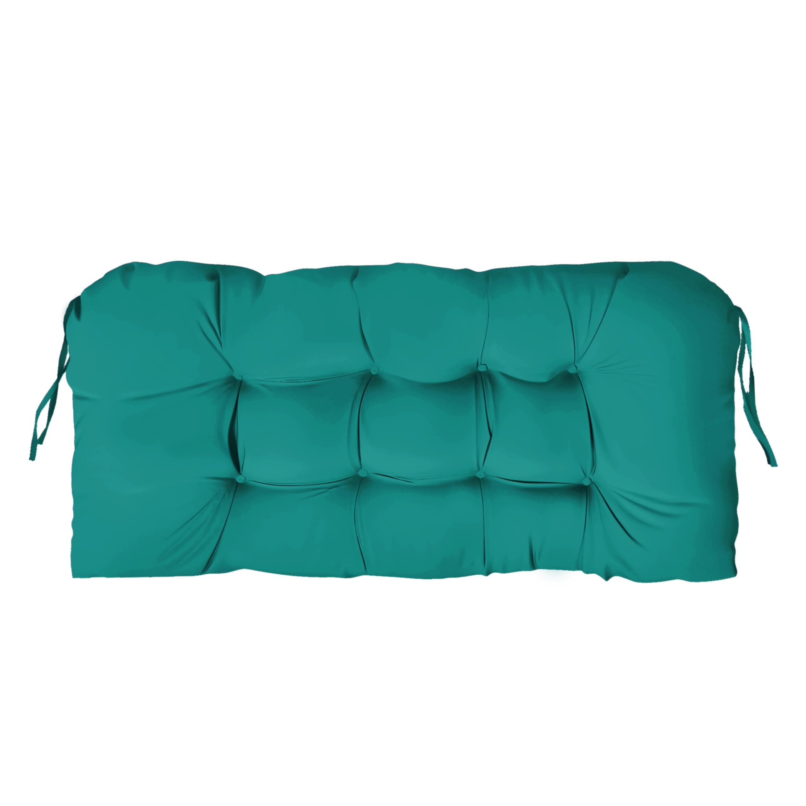 Outdoor Bench Cushion 41x19x4 Inch with Ties Loveseat Pads, Lake Blue