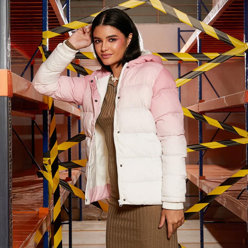 Image of PINACOLADA Women's Fleece-Lined Biker Jacket for Casual Wear | Spread Collar | Long Sleeve | Zipper Closure | Jacket Crafted with Comfort Fit for Everyday Wear