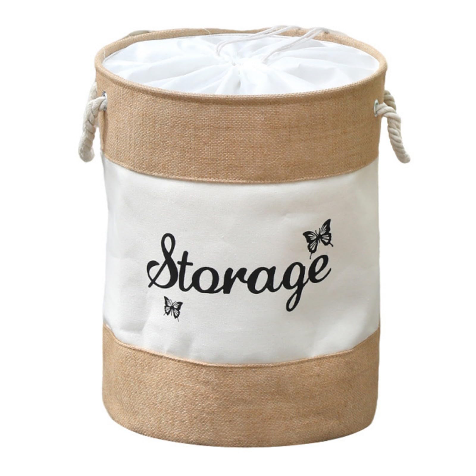 EXQIOUR Laundry Baskets, Hampers, Freestanding Waterproof Foldable Clothes Bag with Handles Clothes Basket for Dorm Foldable Hamper