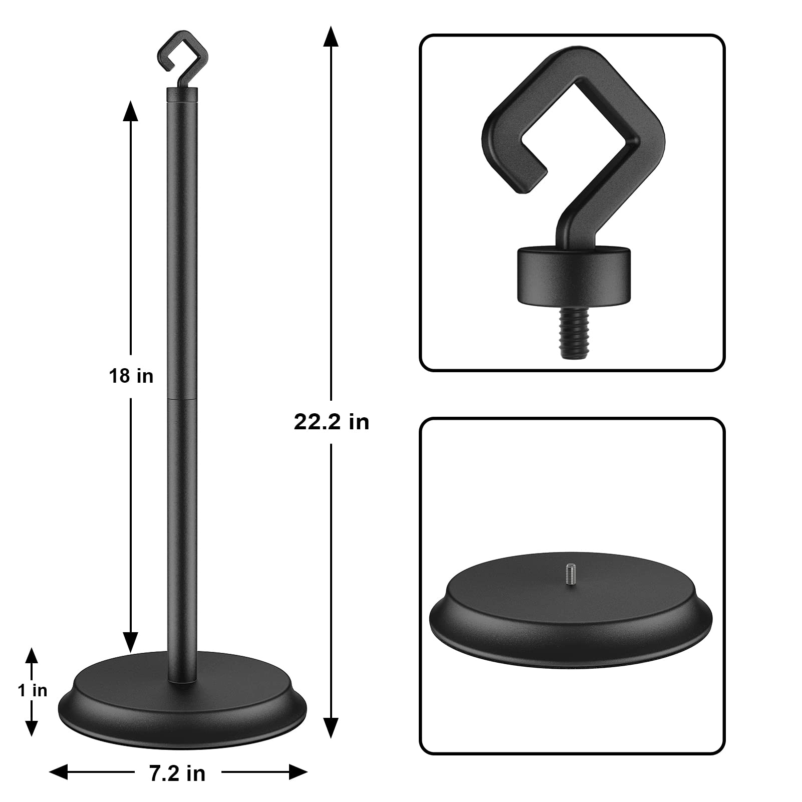 KASUNTO Toilet Paper Holder for Bathroom Metal Free Standing Toilet Paper Storage with Rustproof - Image 2