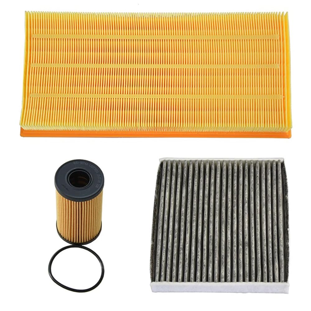 Filtr Powietrza Kabinowego dla Land Rover Discovery 5, dla Jaguar XE, 21,5x19,4x2,8cm 3 szt. Filtr powietrza samochodowego Filtr kabinowy Filtr oleju LR011593