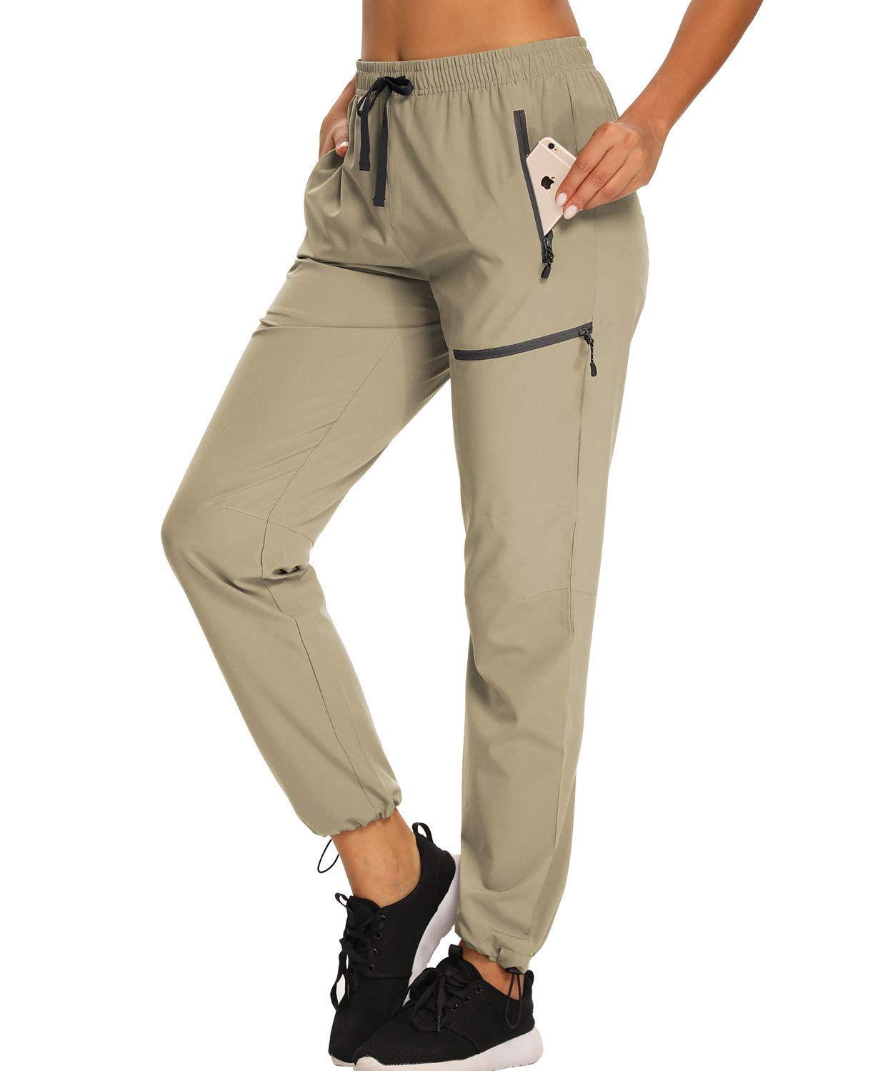 Women’s Cargo Hiking Pants Lightweight Joggers Quick Dry Water Resistant Lounge Outdoor Travel