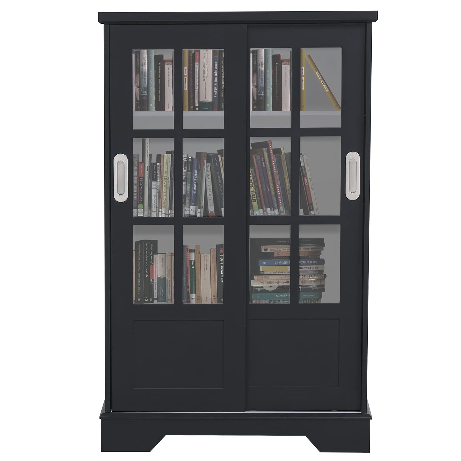 Buy Erinnyees Bookcase with Sliding Door, Media Storage with