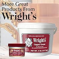 Vista 8 de Crema Limpiadora y Pulimento para Plata Wright's - 8 Onzas - Sin Amoníaco - Limpia y Elimina Suavemente el Deslustre sin Rayar