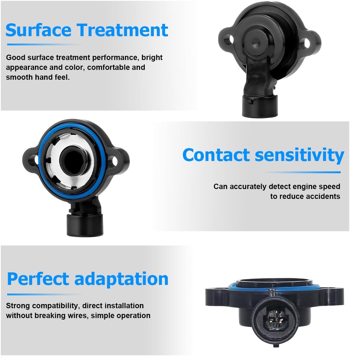 Mandark Car Throttle Position Sensor, Automotive Throttle Body Sensor, OEM#17106809 17113578 17113625 Replacement Accessories, Compatible with Century, Escalade, Alero, Aztek