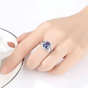 Amazon.com: Vintage Rings 925 Silver, Women Ring Vintage
